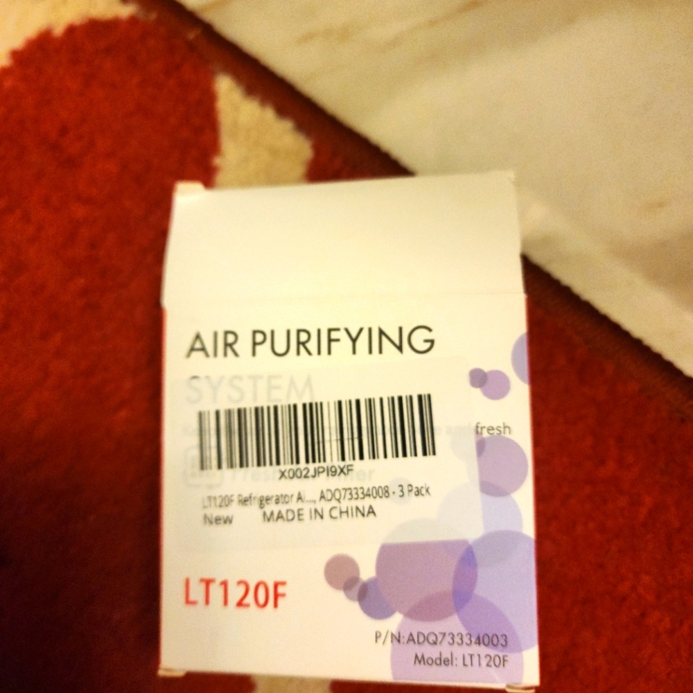 Air purifier New for fridge air filter